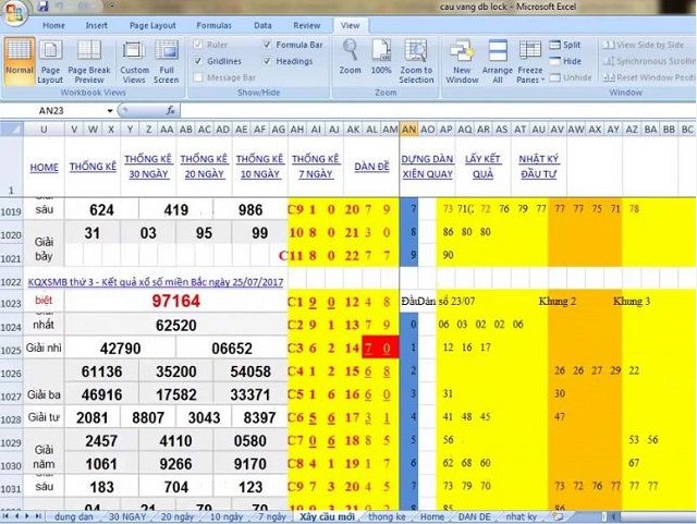 Cách sử dụng Excel để tính toán lô đề